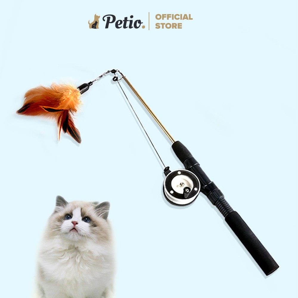 Cần Câu Mèo Rút Được Petio, Đồ Chơi Cho Mèo, Phụ Kiện Thú Cưng