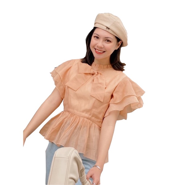 Áo kiểu voan đính nơ Katherine SODA POP