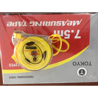 (ĐO KÍCH THƯỚC VÀ PHONG THUỶ) THƯỚC KÉO TOKYO 5m 7.5m 10m 2 MẶT