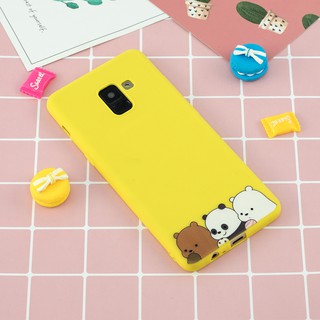 Ốp điện thoại TPU ngộ nghĩnh xinh xắn cho Samsung Galaxy S9 A6 A8 Plus 2018
