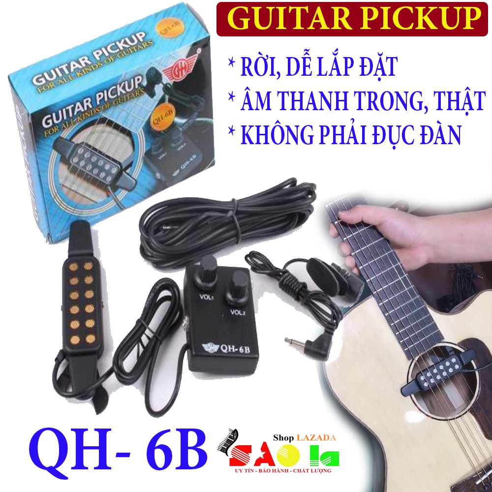 Guitar Pickup Acoustic QH-6B ( Full Bộ )