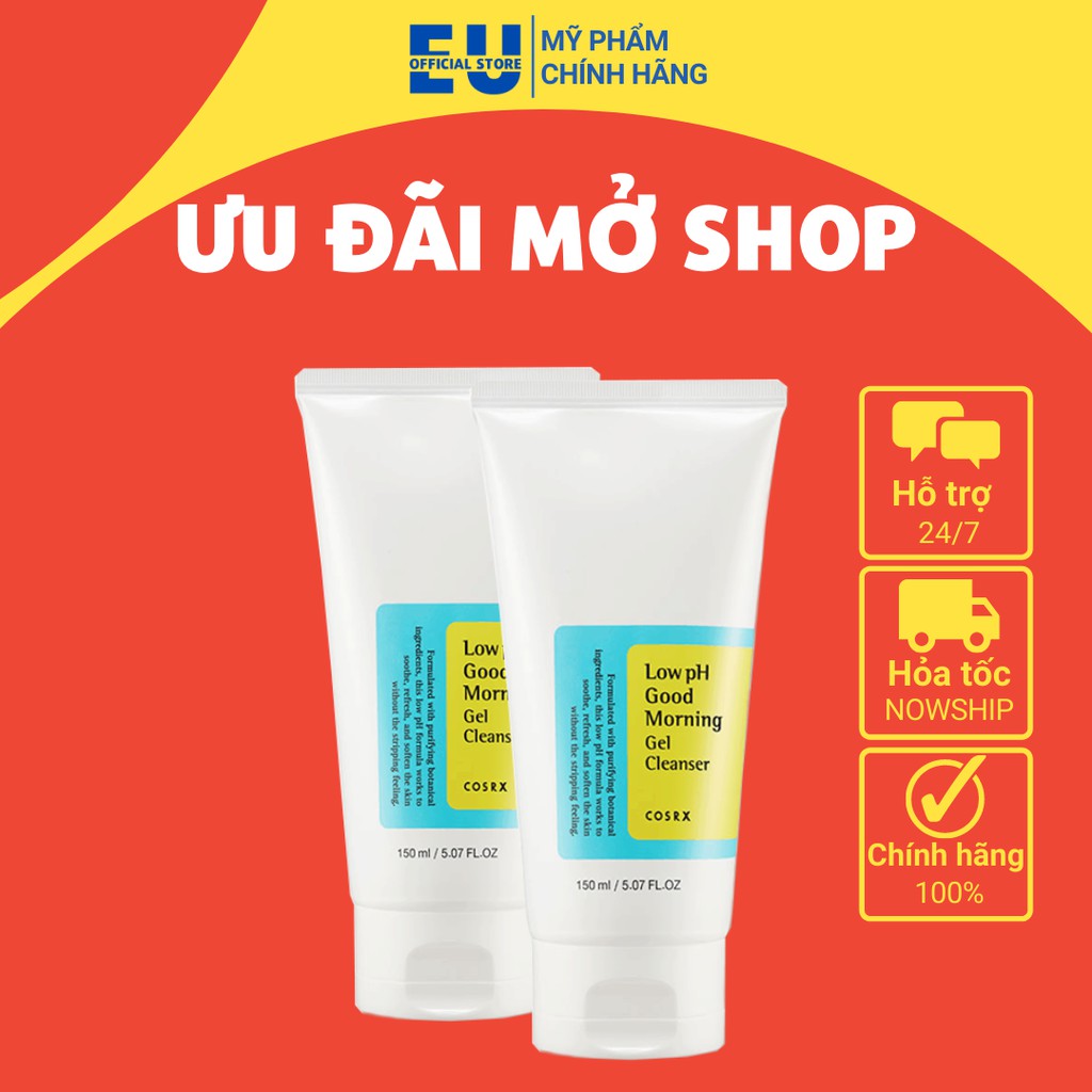 [Loại 150ml] Sữa Rửa Mặt Cosrx Low PH Good Morning Gel Cleanser Dạng Gel Chiết Từ Dầu Cây Trà