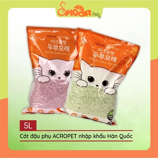 Cát đậu nành Acropet 5L - Cát vệ sinh mèo đậu nành Tofu Pura Acropet