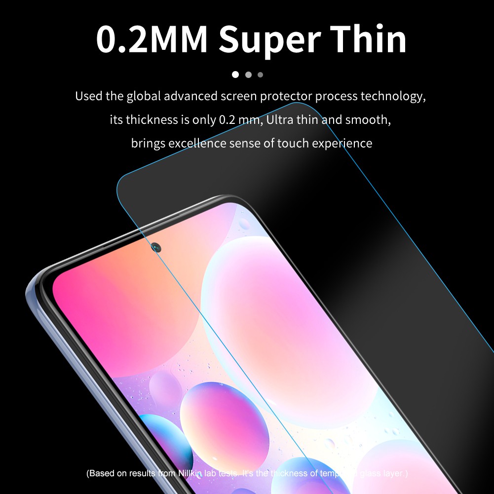 Kính Cường Lực Nillkin 2.5D H+ Pro Cho Xiaomi POCO F3 / Redmi K40 Pro+ Chống Lóa Trong Suốt 0.2mm Siêu Mỏng 9H