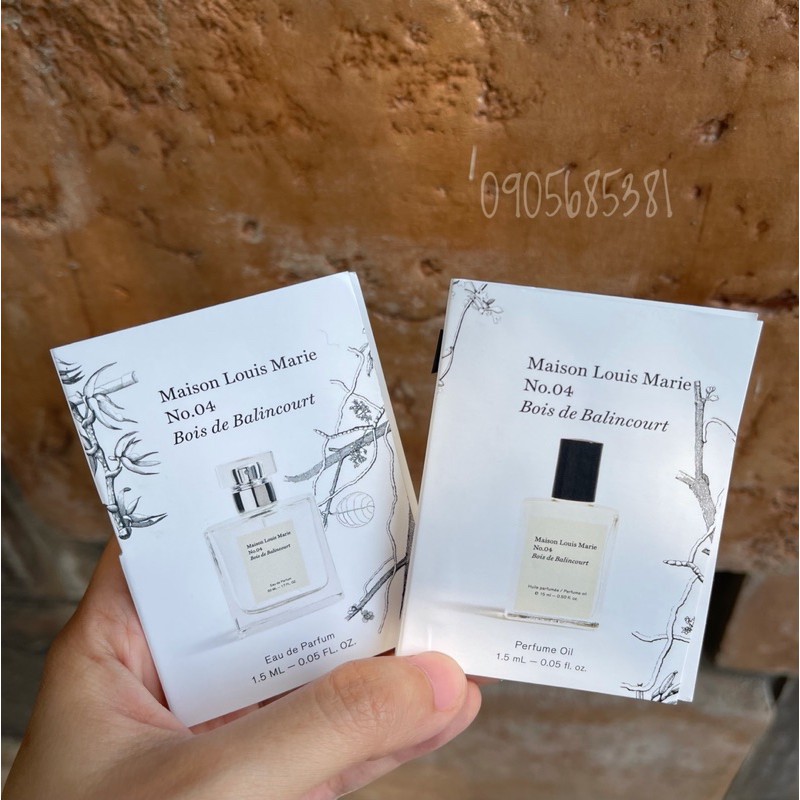 Mẫu thử nước hoa Maison Louis Marie No.04 hương gỗ thơm