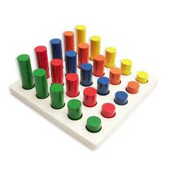 Bộ Giáo Cụ Montessori 8 Món - Giúp Bé Phát Triển Trí Tuệ về Hình Học, Toán Học Cho Bé