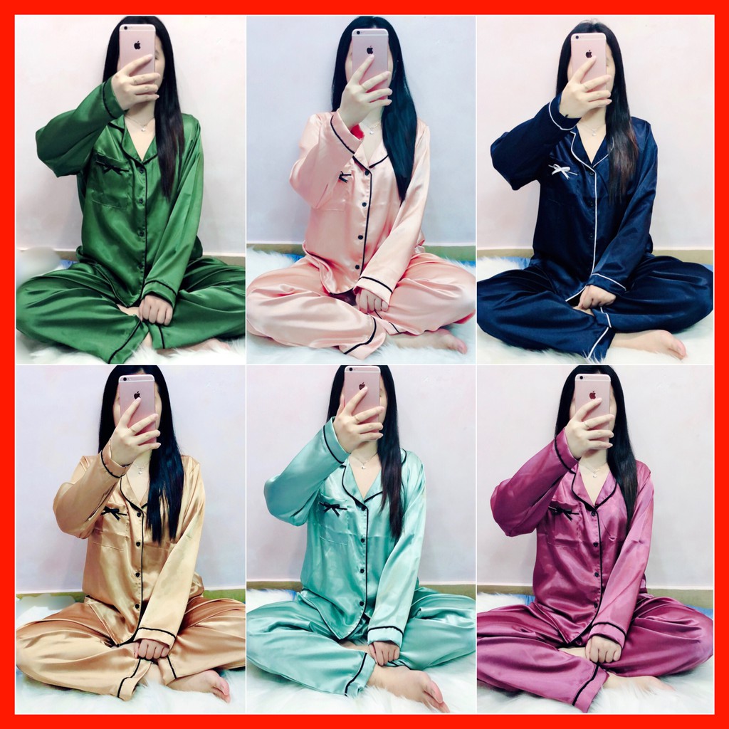 {Giá sỉ xưởng} GIÁ RẺ ĐỒ SIZE TO 60- 75KG PHI LỤA TAY DÀI QUẦN DÀI ❤️ PIJAMA BIGSIZE NỮ MỚI ❤️ HÌNH THẬT