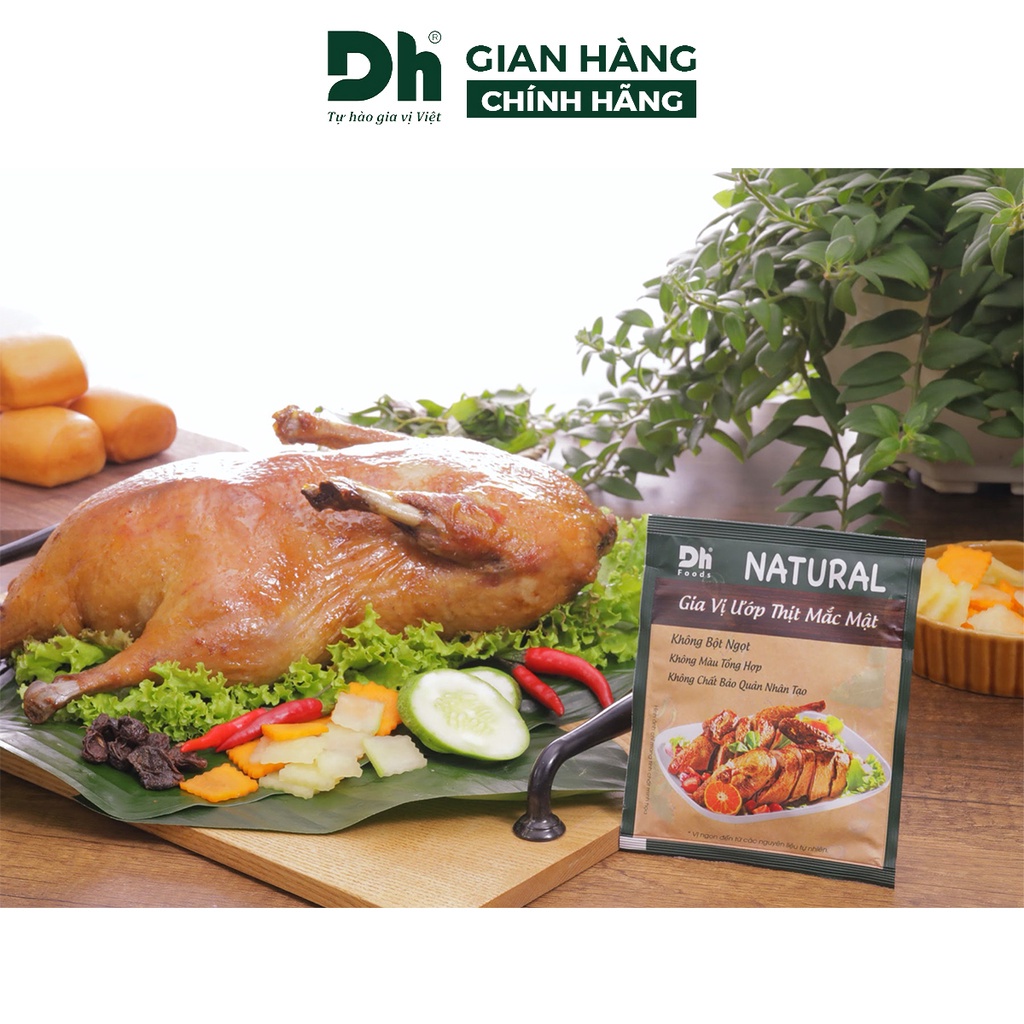 Gia vị ướp thịt mắc mật Natural DH Foods nêm sẵn thành phần tự nhiên gói 10gr - DHGVT86