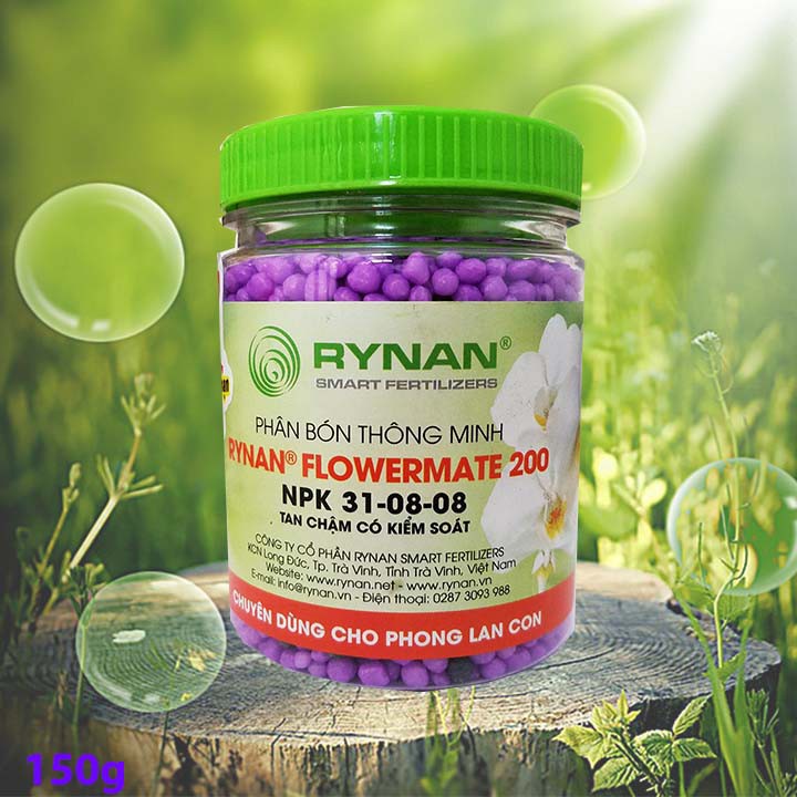 ( SIÊU RẺ ) Phân tan chậm có kiểm soát Rynan 31-8-8 chuyên dùng cho cây con 150gr