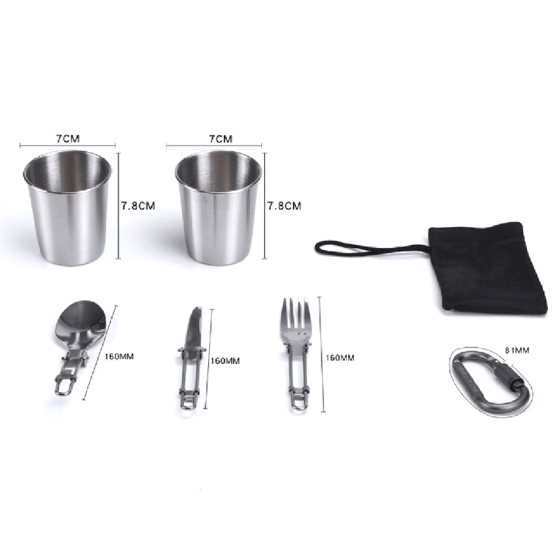 Bộ dụng cụ nấu ăn siêu nhẹ chuyên dụng cho cắm trại dã ngoại | BigBuy360 - bigbuy360.vn
