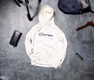 ÁO HOODIE CHAMPION - WHITE