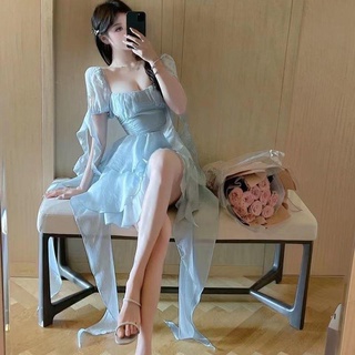 ✶✘Đầm Phối Bèo Nhấn Eo Xinh Xắn Thời Trang Cho Nữ