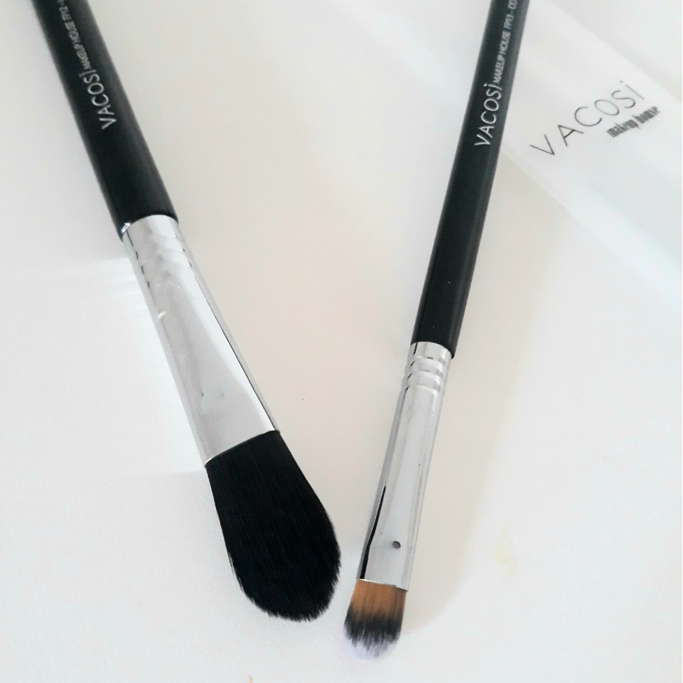 Cọ che khuyết điểm VACOSI PRO CONCEALER - Vacosi FP12 + Vacosi FP13