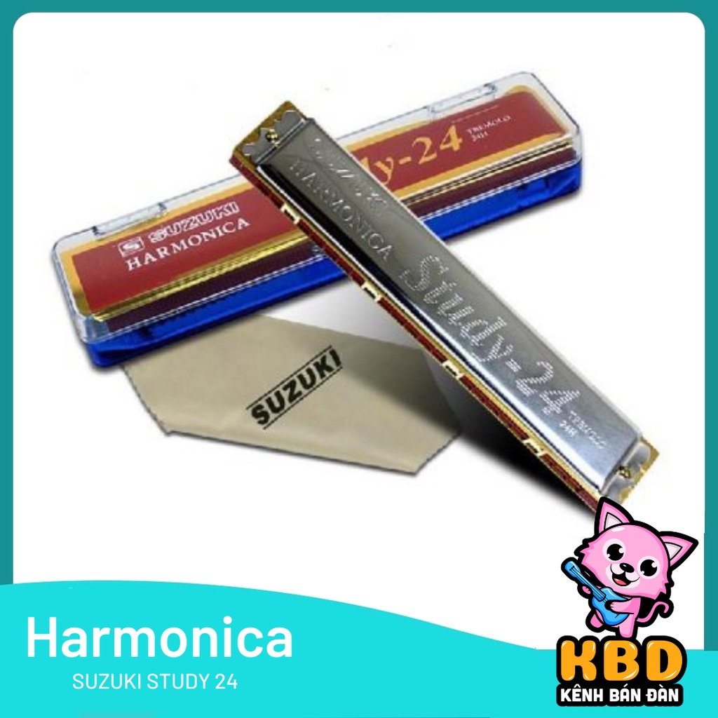 Kèn Harmonica Tremolo Suzuki Study 24 Lỗ