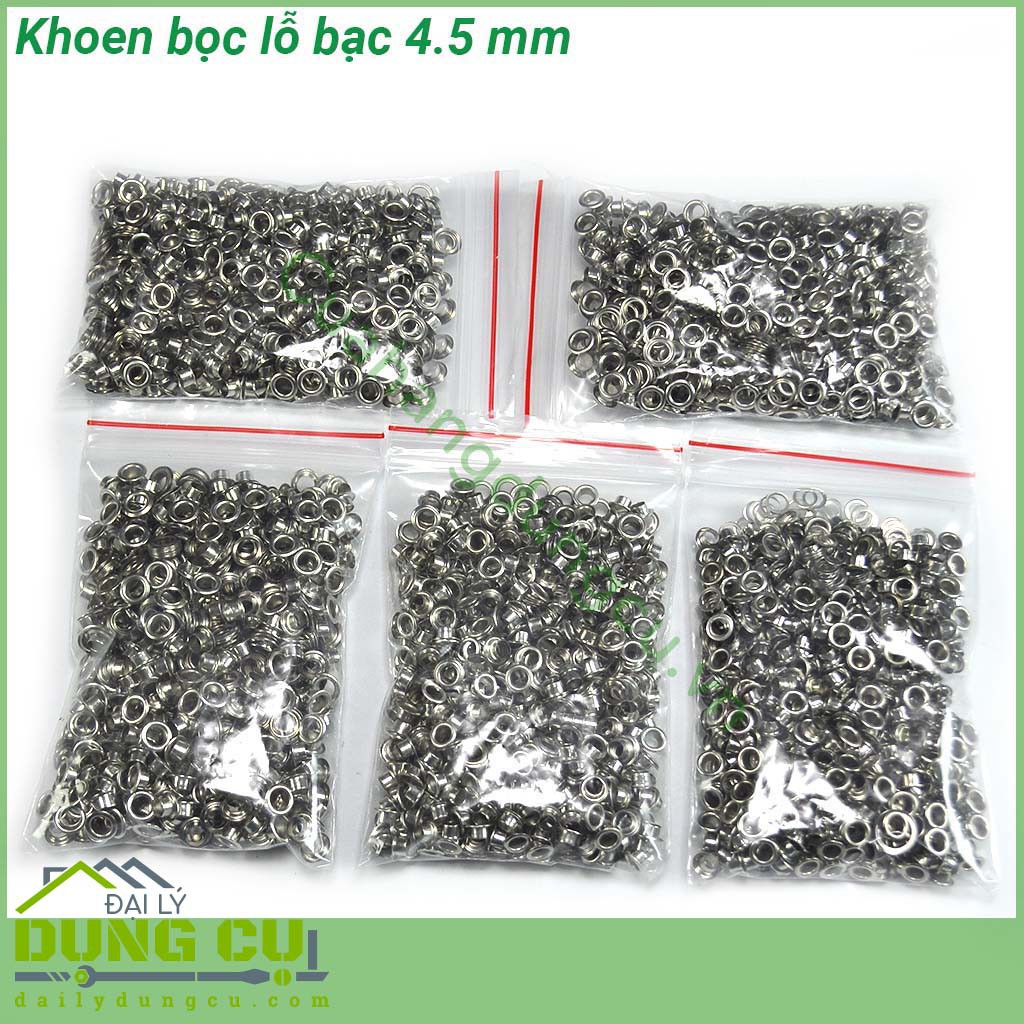 Túi 500 Khoen ore bạc có long đen