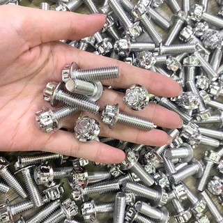 Ốc kiểu 8li chuẩn inox 304 bắt pas heo, treo bô, gác chân
