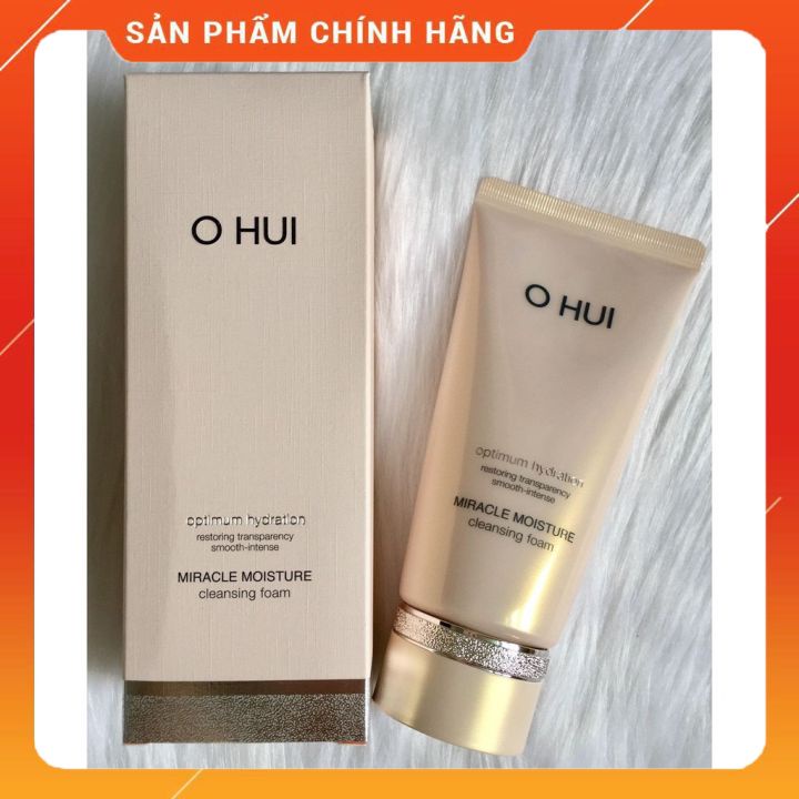 Sữa rửa mặt Ohui Miracle Moisture Cleansing Foam 80ml_DATE MỚI