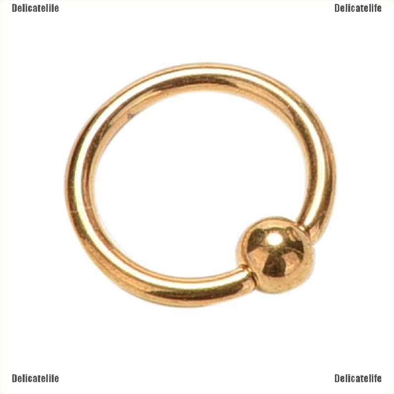 Khuyên mũi/môi dạng vòng đính banh tròn thanh lịch