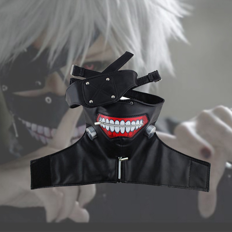 Mặt Nạ Cosplay Kaneki Ken Kaneki Có Khóa Kéo Có Thể Điều Chỉnh