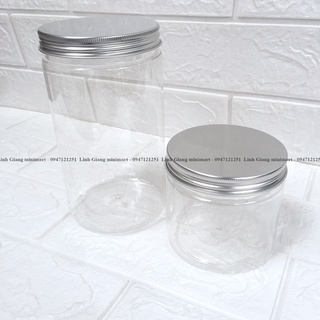 Lọ nhựa nắp nhôm 500ml 1000ml thích hợp đựng omai , đồ khô , gia vị tiện lợi