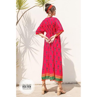Đầm maxi big size thổ cẩm từ 55kg-90kg