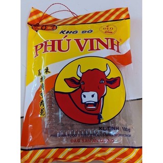 Khô bò Phú Vinh gói 100gr