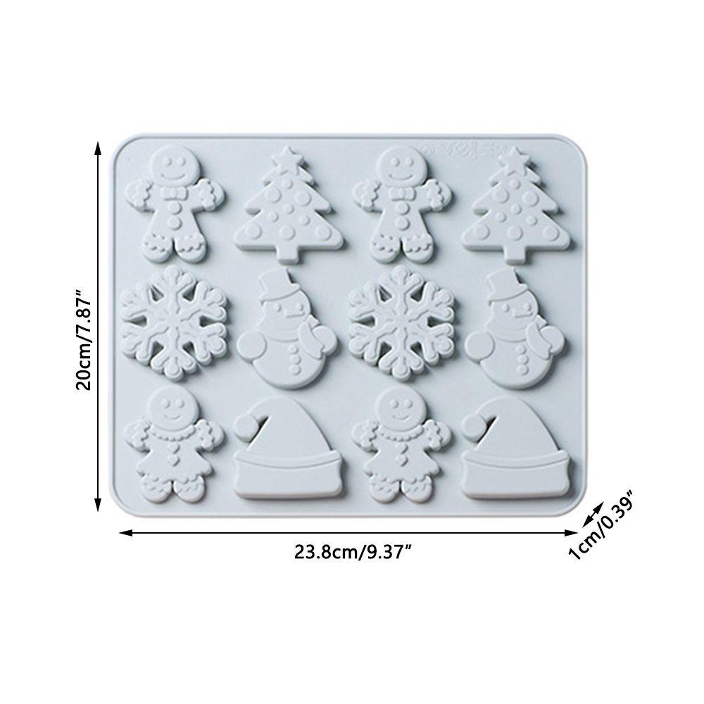 Khuôn Silicone Tạo Hình Chủ Đề Giáng Sinh Trang Trí Bánh