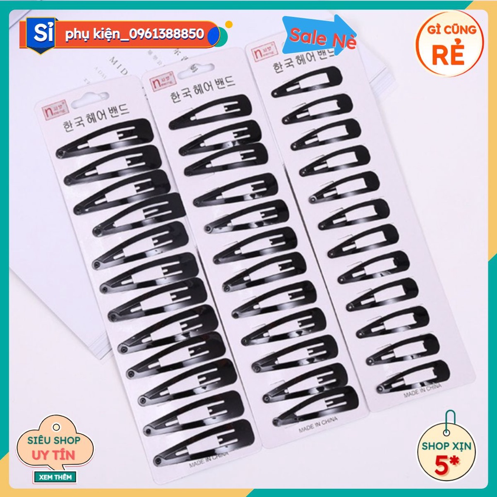 Vỉ 12 chiếc cặp tách các mẫu 5k