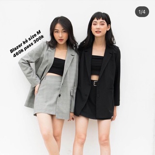 Set Blazer đen Chubbie Chubbiestore LOCAL BRAND