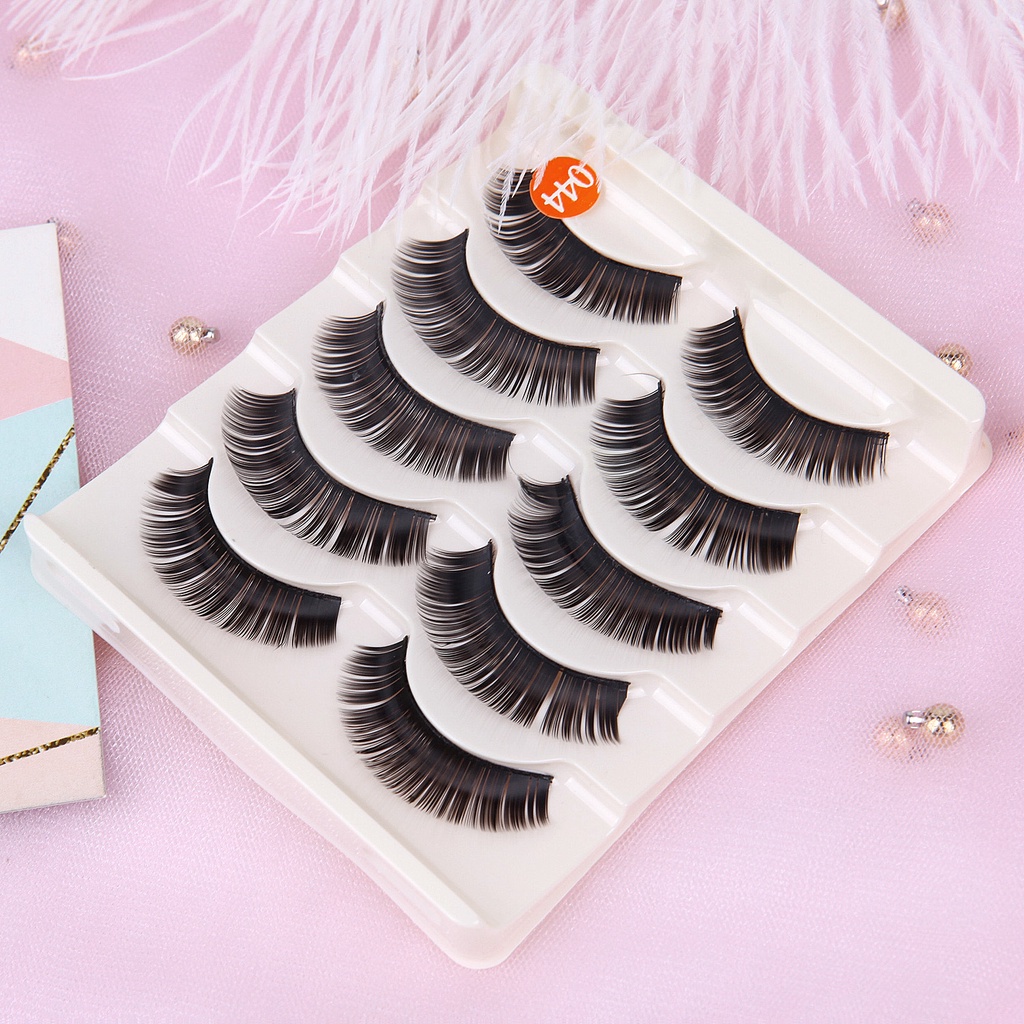 Set 5 Cặp Lông Mi Giả 3D Hiệu Ứng Tự Nhiên Cho Nữ