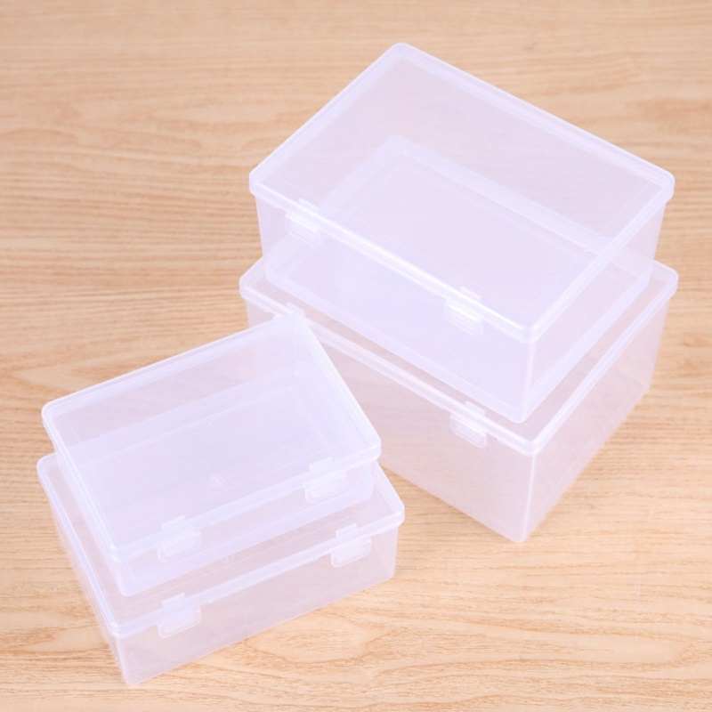 ✿ Hộp Đựng Trang Sức Bằng Nhựa Trong Suốt Có Nắp Đậy Tiện Dụng
