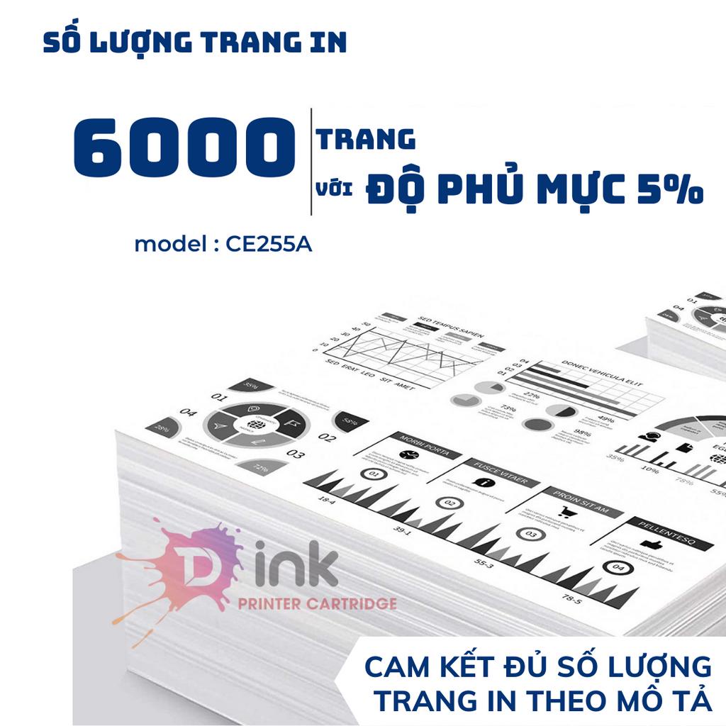 Hộp Mực máy in 55A TDink  siêu đậm nét - Dùng cho máy in laser HP P3015 / M525F ...
