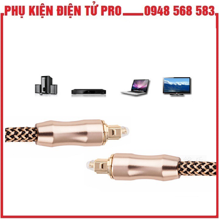 DÂY QUANG CABLE ETK TOSLINK OPTICAL 15M (MẠ VÀNG 24K)