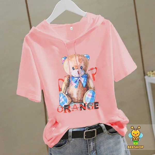 Áo Hoodie gấu cho Bé Gái tới Size Đại chất cotton cao cấp Beeshop H22099