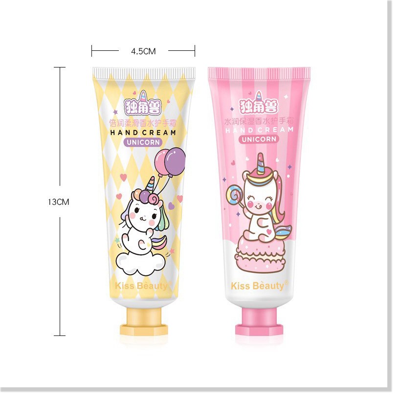 [Mã giảm giá] Kem tay KISS BEAUTY Unicorn Hand Cream hương nước hoa dưỡng ẩm mềm mịn KISS03