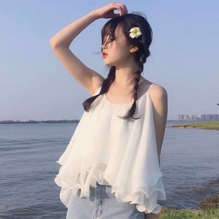 ÁO HAI DÂY VOAN TẦNG, ÁO VOAN TẦNG SIÊU XINH A5001