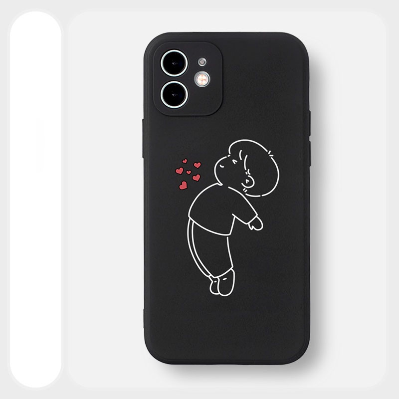 Ốp lưng IPhone cặp đôi bắn tim cạnh vuông 6/6plus/6s/6splus/7/7plus/8/8plus/x/xr/xs/11/12/13/14/pro/max/plus/promax BVC9