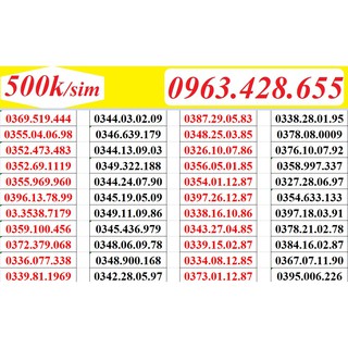 Sim Viettel đồng giá 500.000