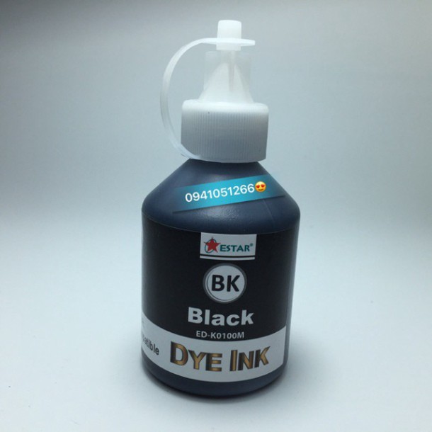 HDF Mực in phun màu đen(Black) dùng cho HP deskjet 1115/GT 5810/5820- Canon IP 2770/2870/IP3680/7270(Đen) 25 Q807