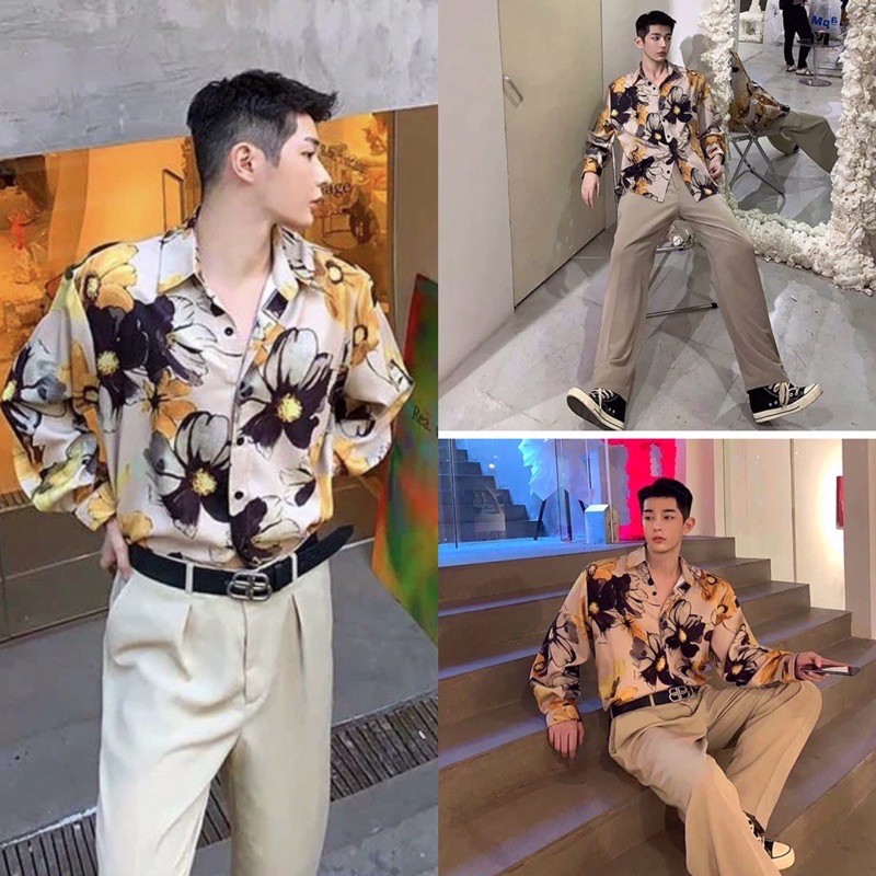 Sơ mi hoa văn cực hot cho nam