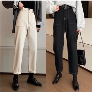 Quần Dài Dáng Suông Phong Cách