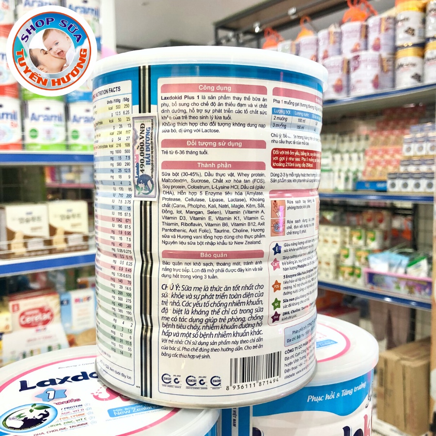 Sữa Laxdokid Số 1 Hộp 900G - Dành Cho Trẻ Biếng Ăn