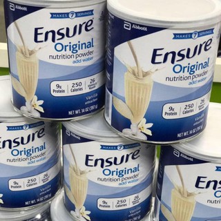 [ Nhập SPE46562 Hoàn Xu 10k ] Combo 3 lon sữa bột ENSURE ORIGINAL 400g của Mỹ- HSD: 1/3/2021