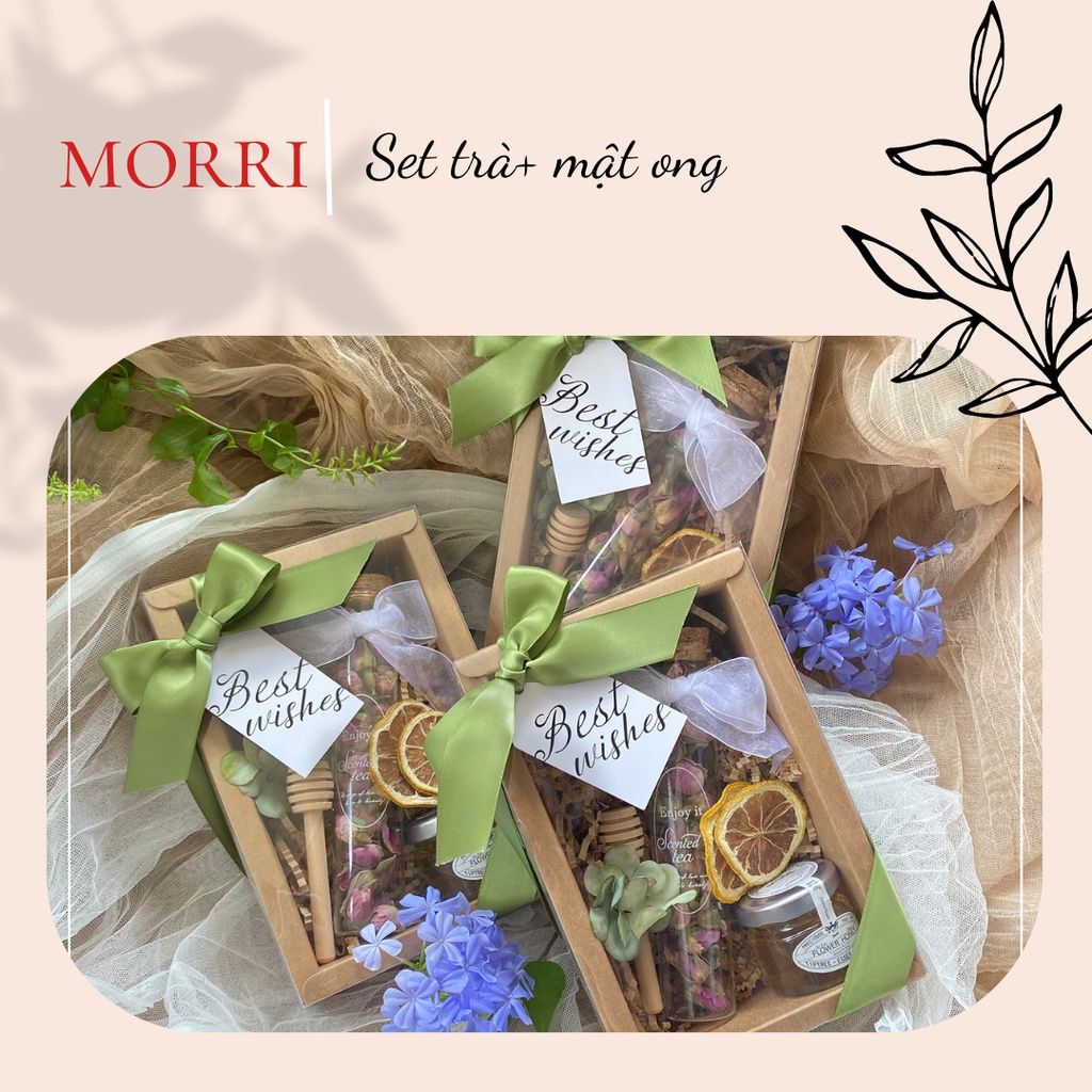Set trà+mật ong làm quà tặng
