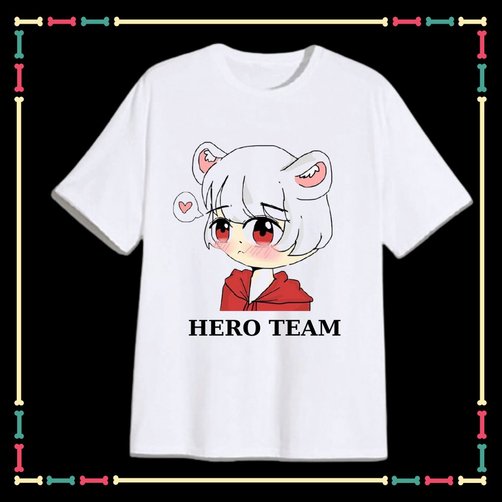 Áo Hero Team siêu dễ thương cho trẻ em đủ size áo từ 10kg đến 90kg