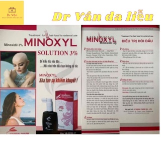 Xịt kích thích mọc tóc minoxyl Solution 3% (lọ dạng xịt 60ml) - Dr Vân da liễu