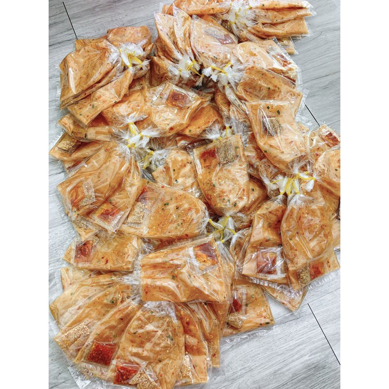 Bánh tráng dẻo tôm chấm cay Mạnh Hùng