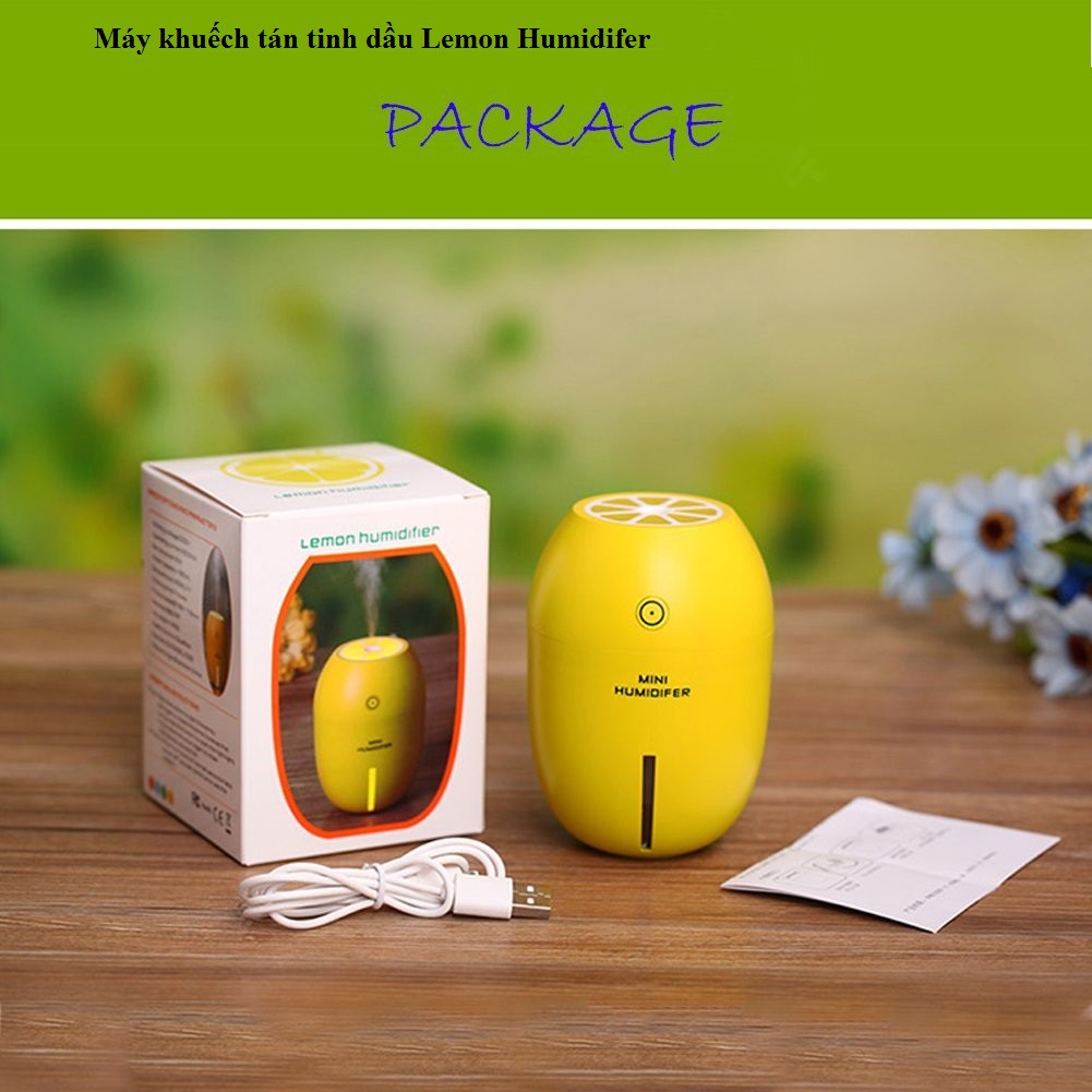 Máy khuếch tán tinh dầu tạo độ ẩm và đuổi muỗi Lemon Humidifer