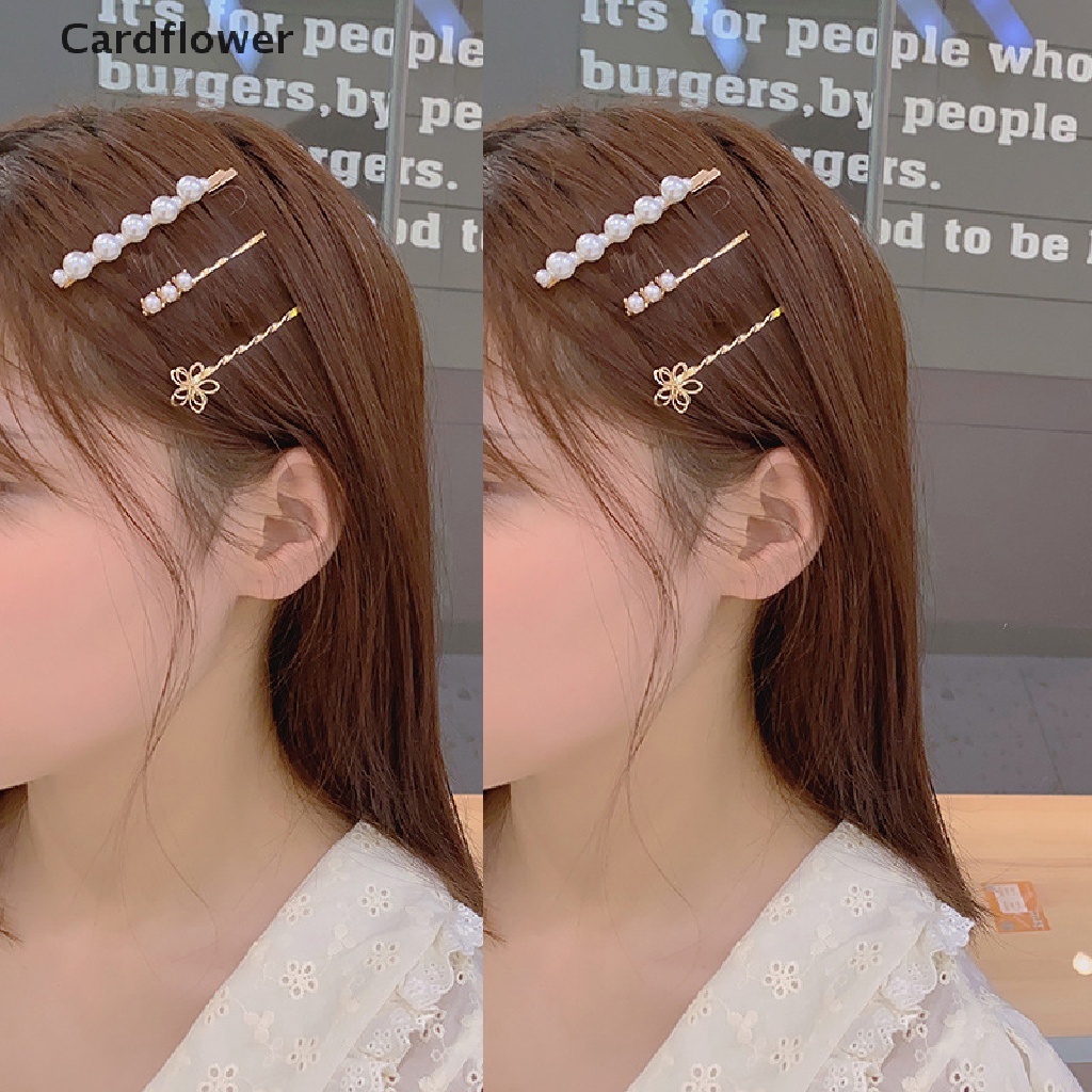 Bộ 3 / 4 / 5 Kẹp Tóc Đính Ngọc Trai Nhân Tạo Thời Trang