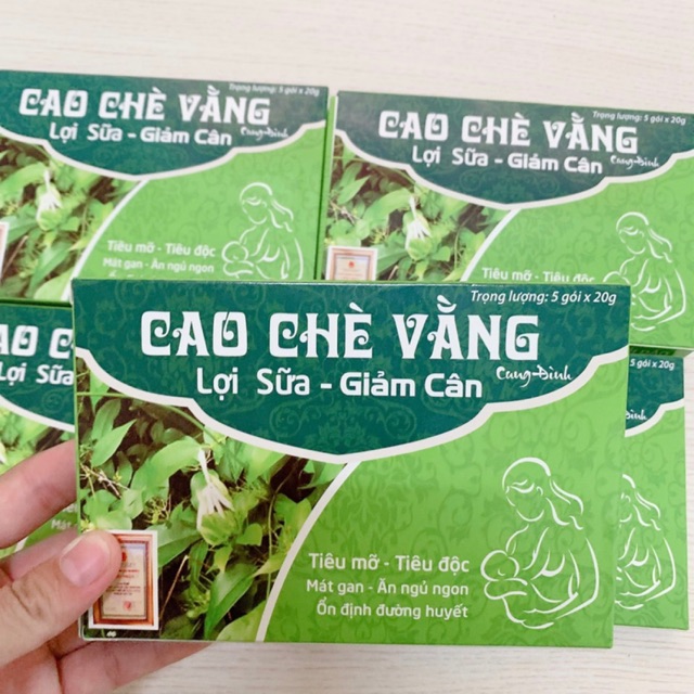 Cao Chè Vằng Lợi sữa Giảm cân Cung Đình hộp 5 gói Huế